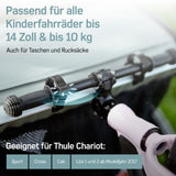 Borgen Clips für Thule Fahrradanhänger