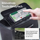 KLICKFix Lenkertasche mit Handyhalterung – KLICKFix Lenkertasche für E-Bike - Schwarz Muster