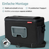 KLICKFix Lenkertasche mit Handyhalterung – KLICKFix Lenkertasche für E-Bike - Schwarz Muster