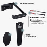 Fahrrad Wandhalterung vertikal – Schwarz