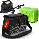 KLICKFix Lenkertasche mit Handyhalterung – KLICKFix Lenkertasche für E-Bike - Schwarz Muster