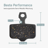 Maße Avid Elixir Bremsbeläge