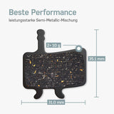 Maße Avid BB7 Bremsbeläge