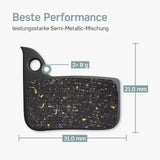 Maße SRAM Apex Bremsbeläge