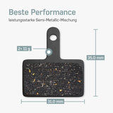 Maße Tektro Auriga Bremsbeläge