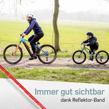 rotes Fahrrad Abschleppseil