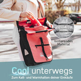 Fahrrad Einkaufstasche mit herausnehmbarer Kühltasche