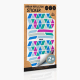 Fahrradaufkleber Dreick bunt