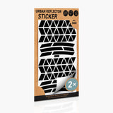 Fahrradaufkleber Dreick schwarz