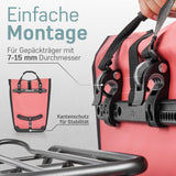 Gepäckträger Fahrradtasche Umhängetasche in rot