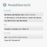 D03S Bremsbeläge kompatibel mit Shimano BR MT420, XT BR M8120, BR MT520 Bremsbeläge