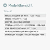Kompatibilität XTR Bremsbeläge für Shimano Saint Bremsbeläge und M966 Bremsbeläge