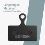 Langlebige Shimano SLX Bremsbeläge für XT BR M8100