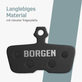 Langlebige SRAM Code R Bremsbeläge