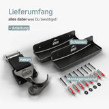 Lieferumfang mit Anleitung und Montagematerial