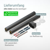 Fahrradhalterung Wand Holz – Schwarz