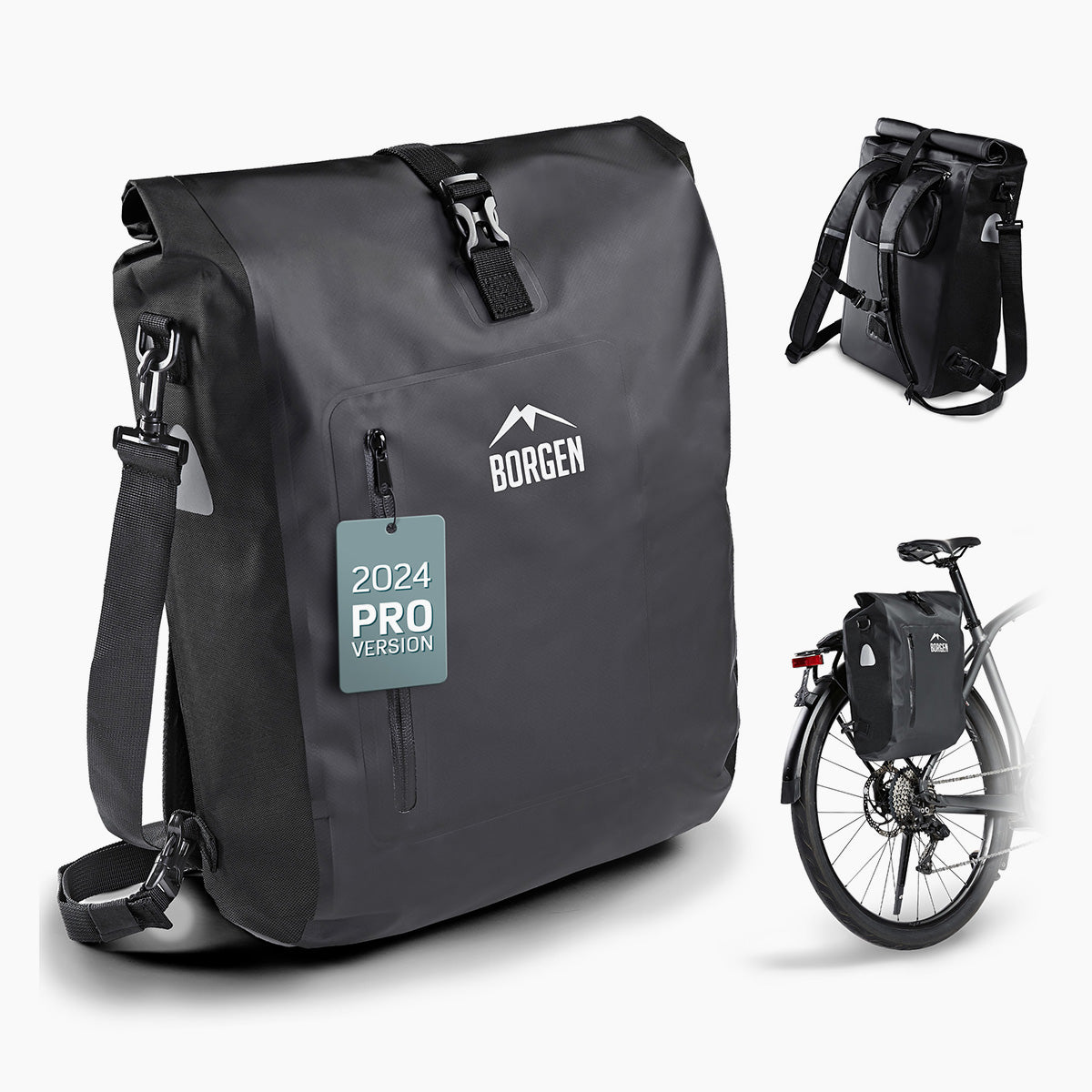 fahrradtasche mit rucksack MIVELO - 3 in 1 Fahrradtasche Rucksack wasserdicht 25L