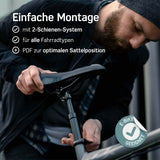 Ergonomischer Fahrradsattel mit Sattelstütze Borgen