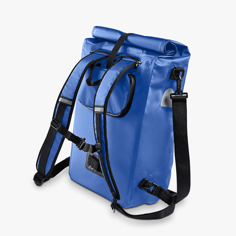 fahrrad gepäckträgertasche blau von borgen