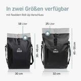 Gepäckträgertasche Fahrrad – Fahrradrucksack schwarz