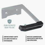 Gummierte Fahrrad Wandhalterung vertikal