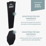 Schutzpads für Fahrrad Wandhalterung vertikal