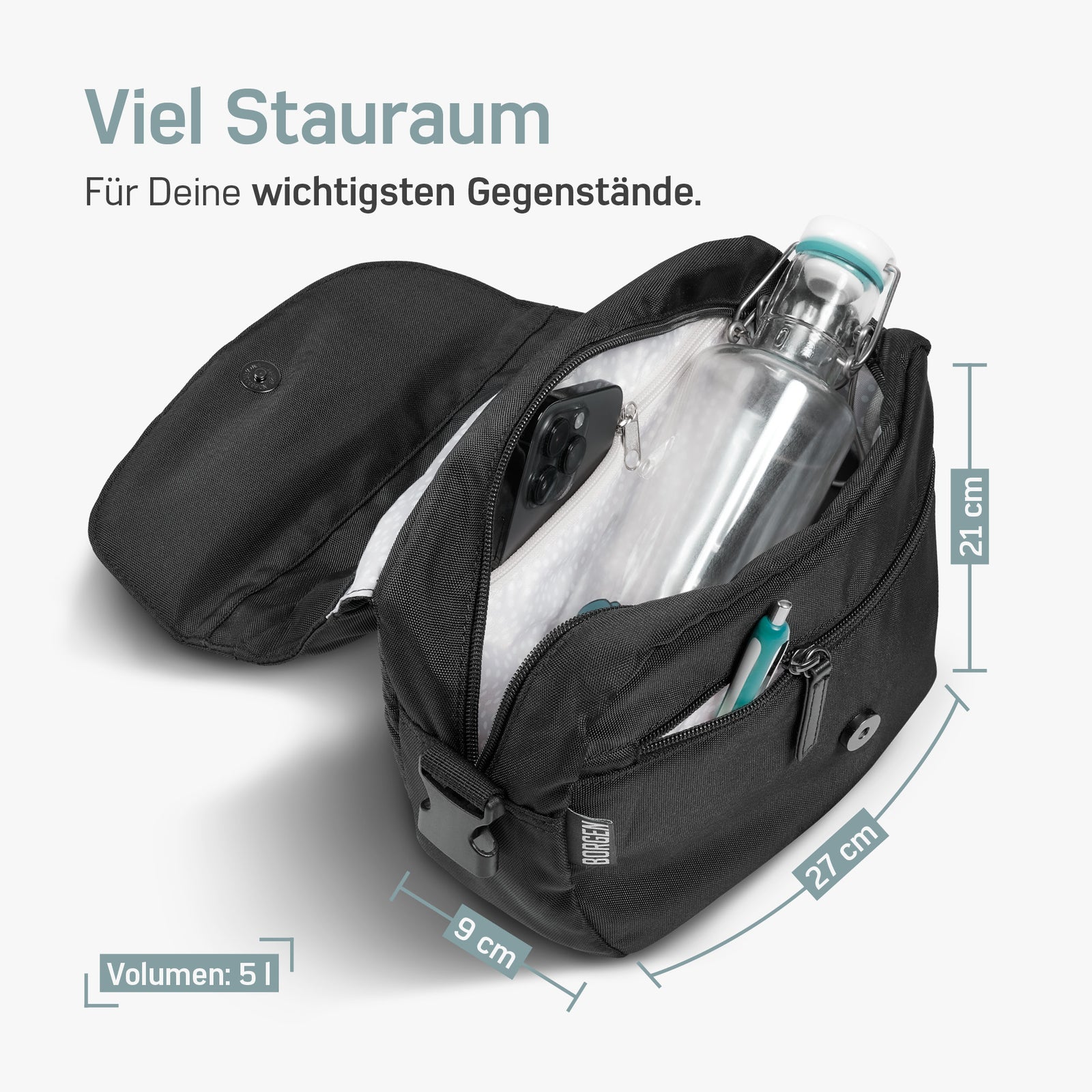 lenkertasche mit adapter Borgen Lenkertasche mit KLICKFix Adapter – Lenkertasche für das Fahrra –  forriders.de