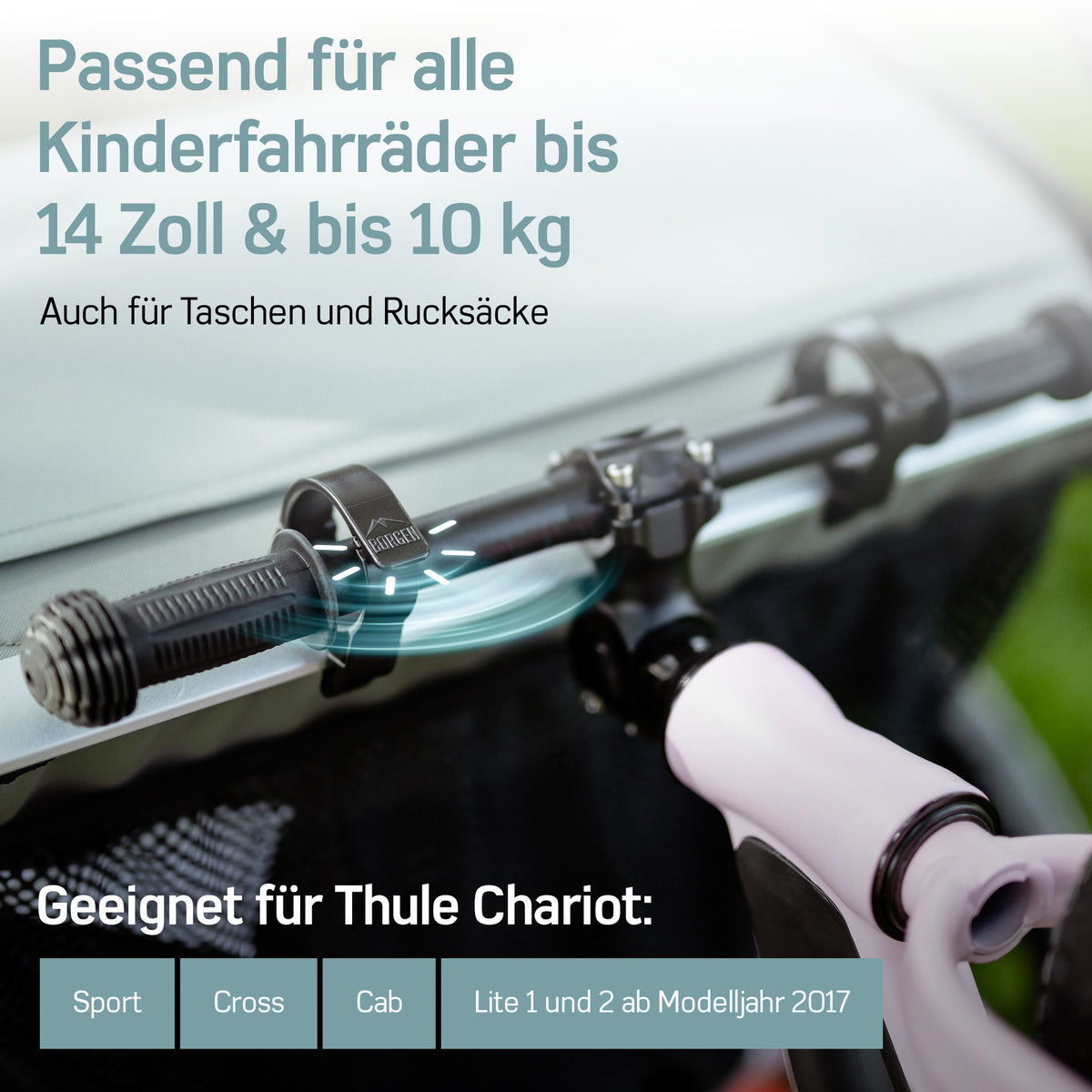 Borgen Clips fr Thule Anhnger  Fr Laufrad und Kinderfahrrad   forriders.de