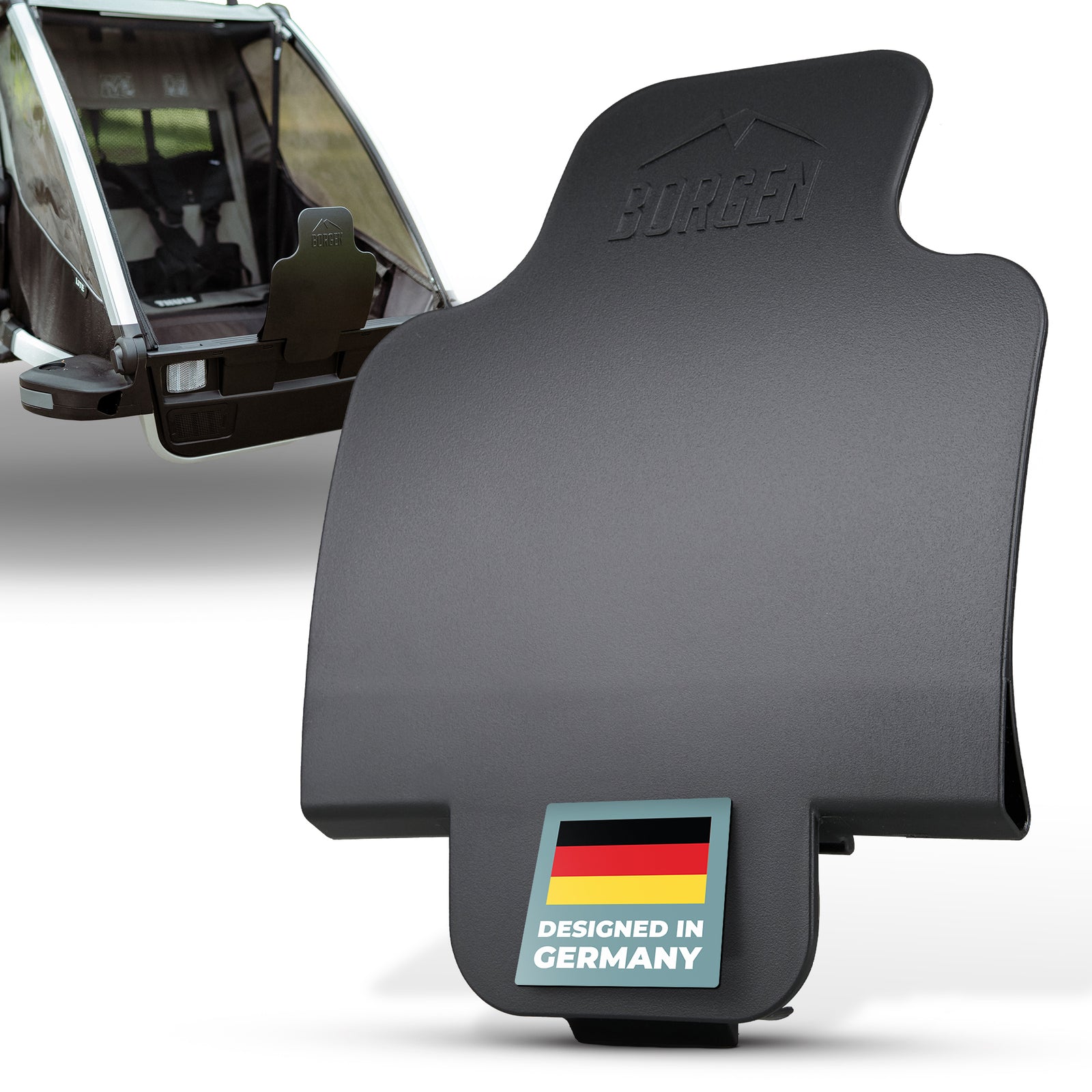 schutzblech chariot Borgen Spritzschutz für Thule Chariot Fahrradanhänger – forriders.de