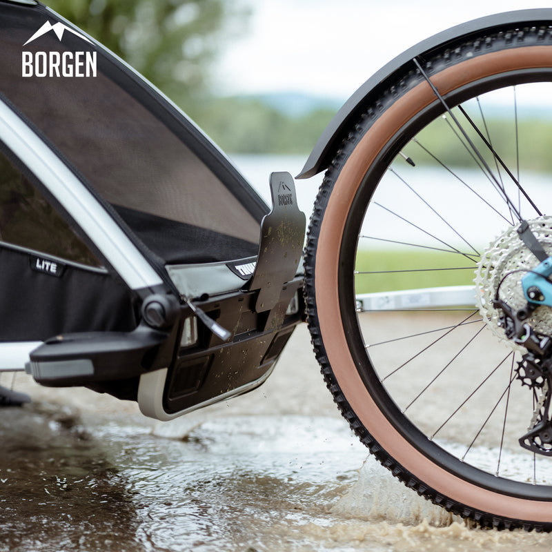 thule fahrradanhänger montage Borgen Spritzschutz für Thule Chariot Fahrradanhänger – forriders.de