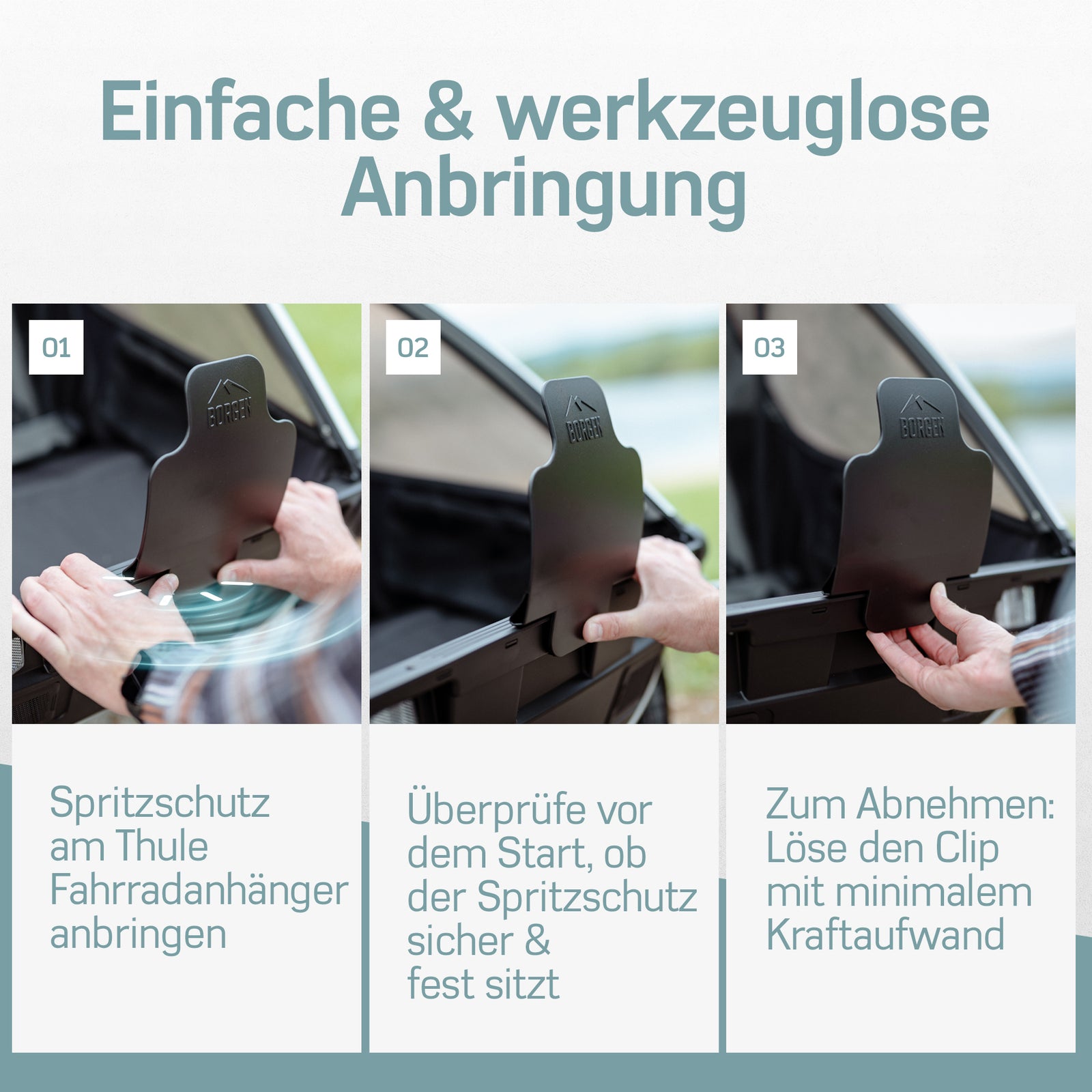 thule fahrradanhänger uv schutz Borgen Spritzschutz für Chariot – year-2018 elektronisches organizer reiseetui - Style:Ebike with Trailer