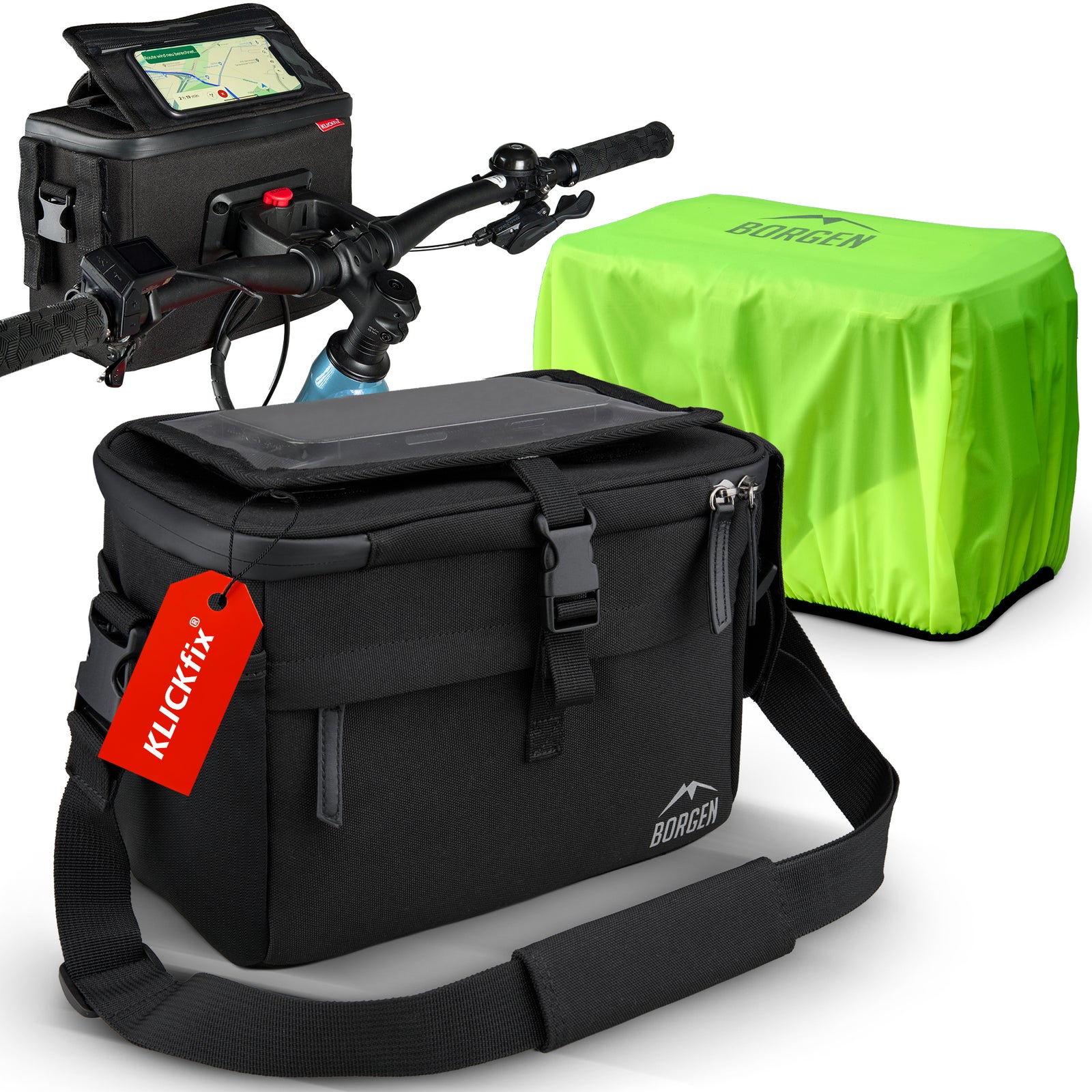 KlickFix Lenkertasche für dein Bike » Platz, Schutz & Komfort –