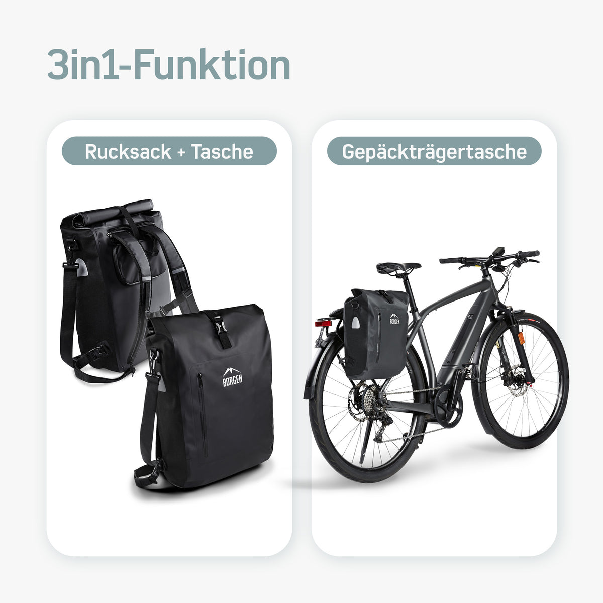 borgen fahrradtasche test Borgen Fahrradtasche für Gepäckträger I 25 L – forriders.de