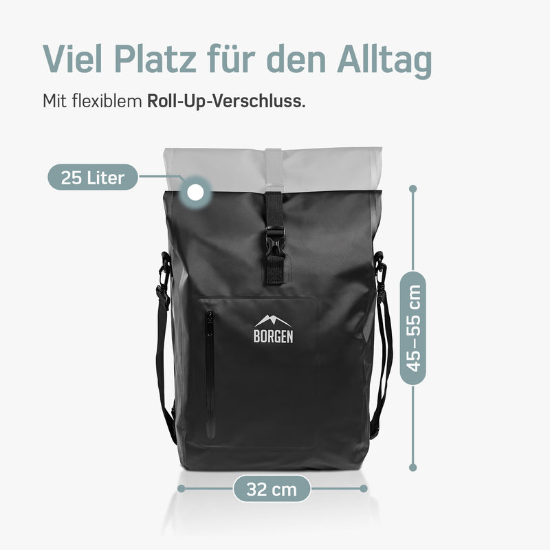 Borgen Fahrradtasche für Gepäckträger I 25 L
