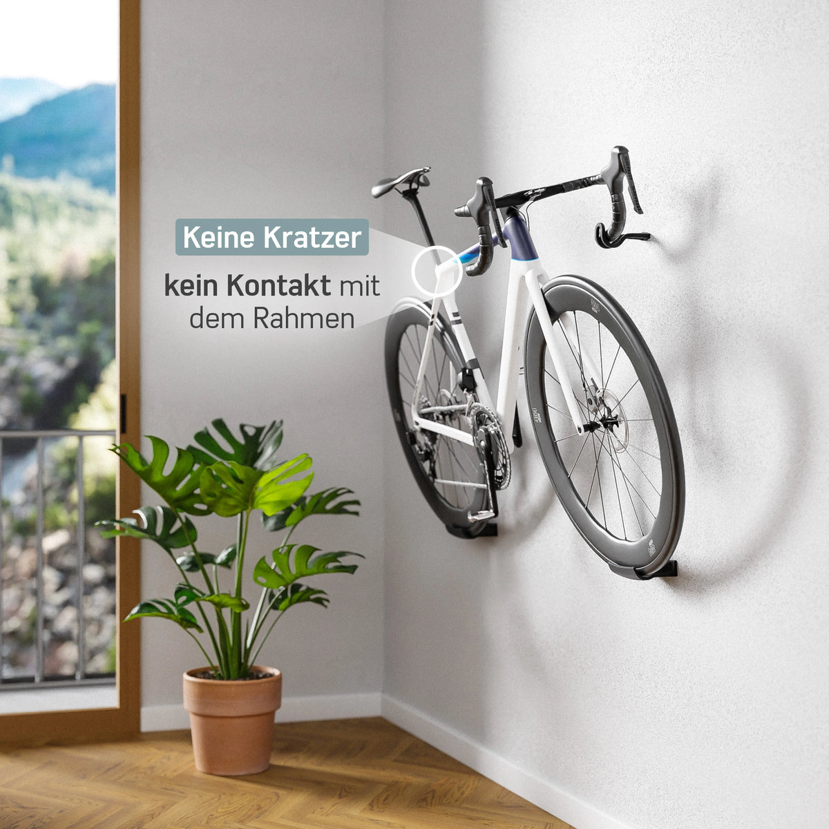 Rennrad Fahrradaufhängung Wand