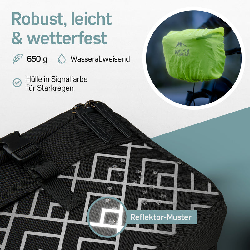 Borgen Lenkertasche mit Handyhalterung – Lenkertasche mit KLICKFix Hal –
