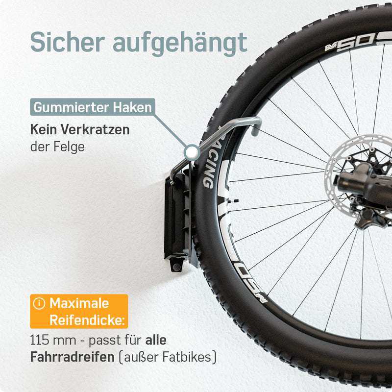 Borgen Fahrrad Wandhalterung Schwenkbar bis 35kg –