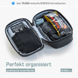 Borgen Satteltasche Fahrrad – Fahrradtasche mit stabiler Befestigung, reißfestes Material, wasserabweisend