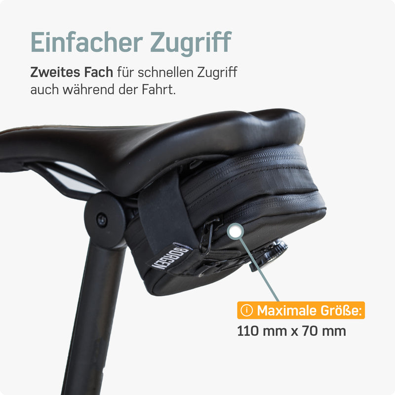 Borgen Satteltasche Fahrrad – Fahrradtasche mit stabiler Befestigung, –