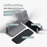 Fahrrad Wandhalter Pedal – Grau