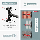 Fahrradhalterung Wand – Wandhalterung für Rahmen (Klappbar)