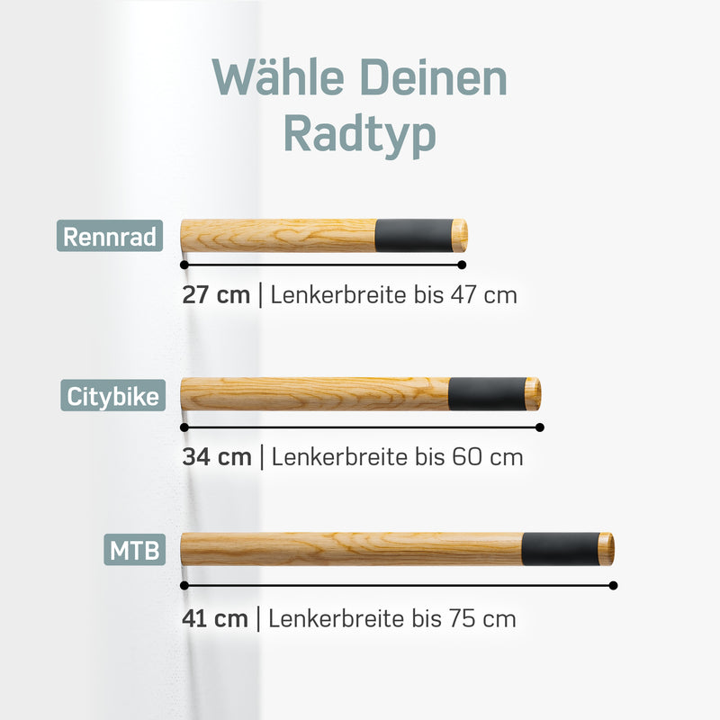Fahrrad Wandhalterung Holz – Eiche