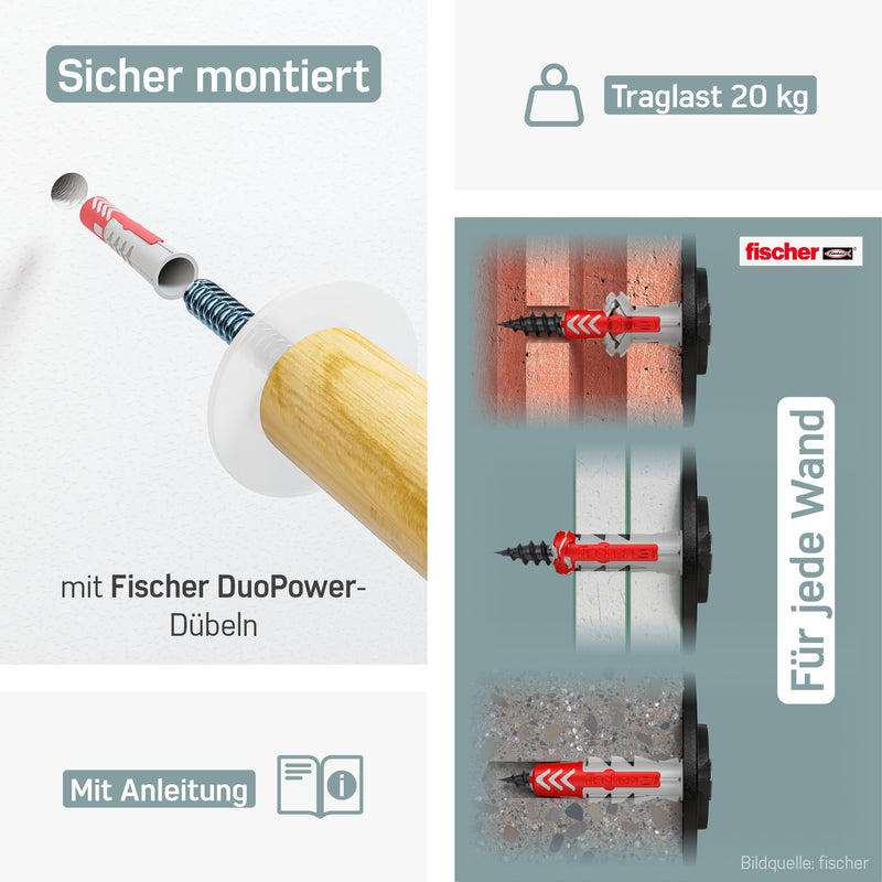 Fahrrad Wandhalterung Holz – Eiche –