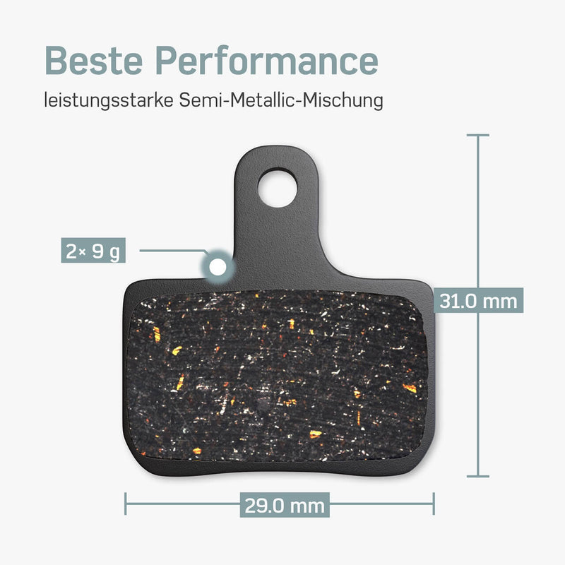 Maße SRAM Level TL Bremsbeläge
