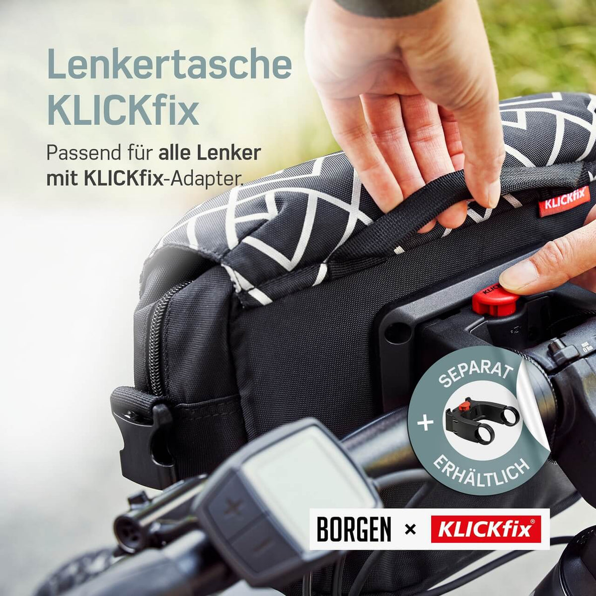 fahrradtasche klickfix vorne Fahrrad Lenkertasche KLICKfix » Platz & Komfort