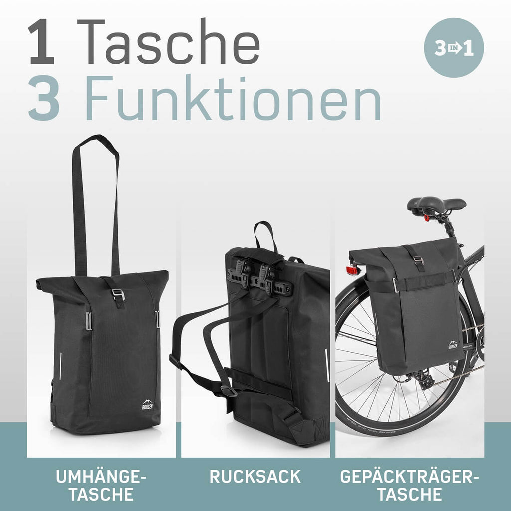 Fahrradtasche Rucksack – Fahrradrucksack Gepäckträger