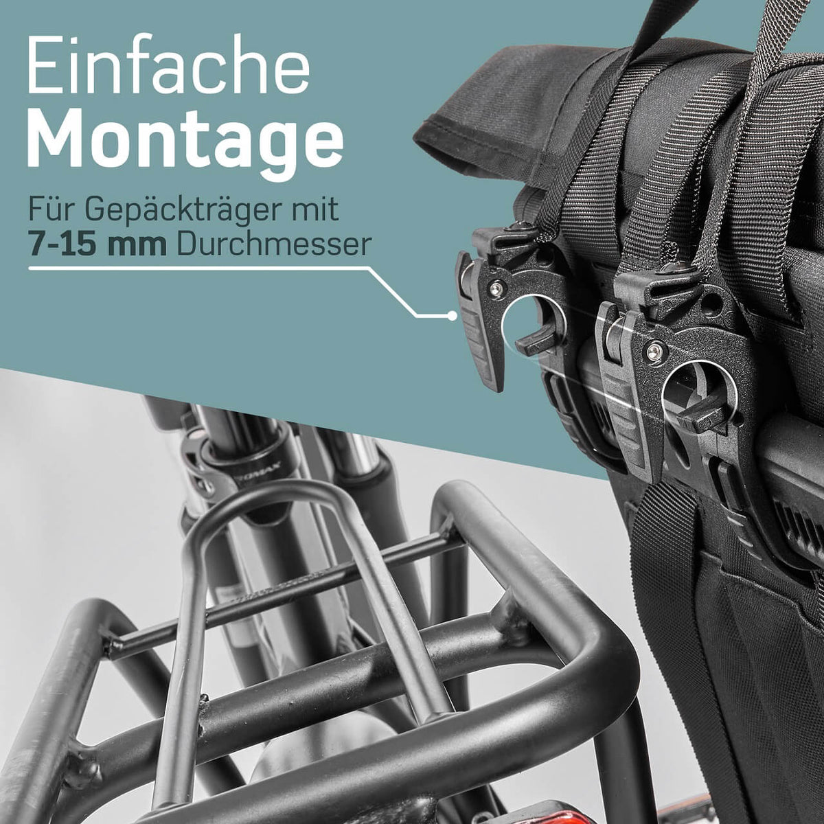 fahrradtasche borgen Fahrradrucksack Gepäckträger » Wasserfest & 3in1