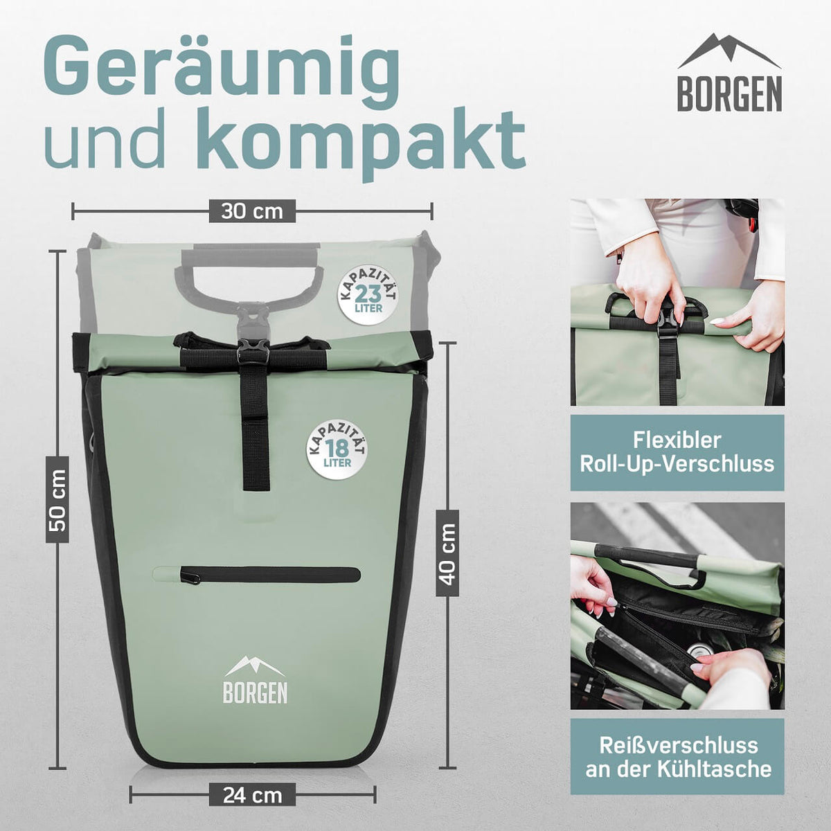 fahrradtasche borgen Fahrradtasche hinten » abnehmbar