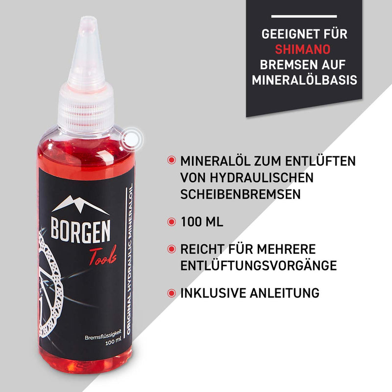 Borgen Mineralöl – geeignet für Shimano Bremsen –