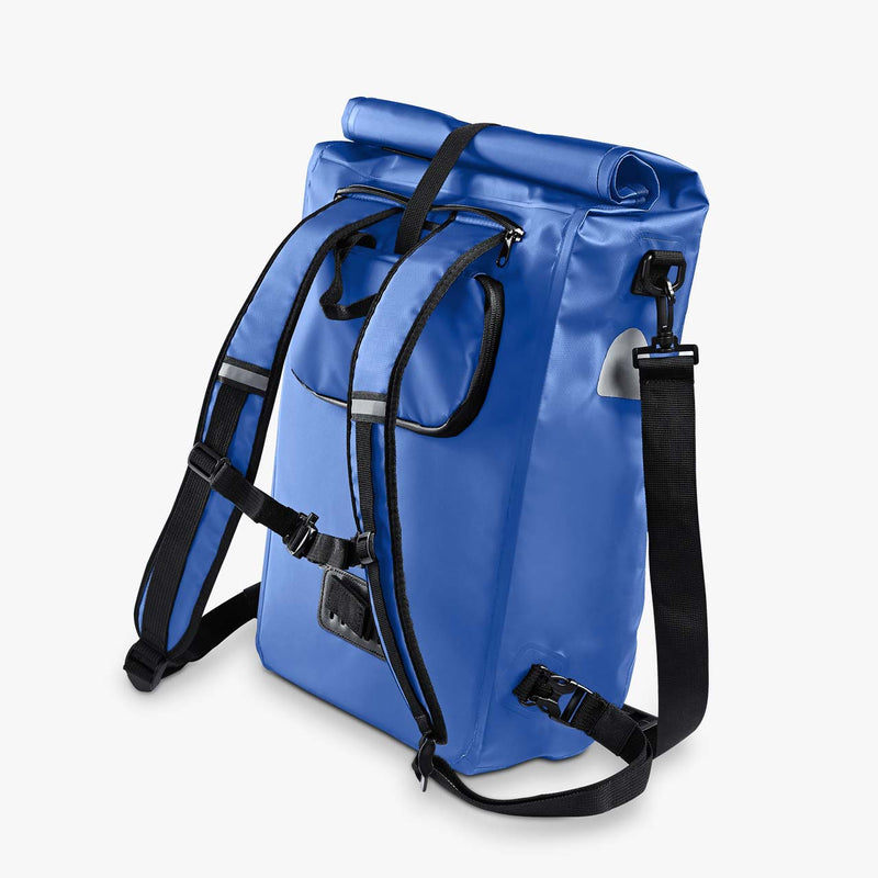 Fahrradtasche Gepäckträger – Fahrradrucksack blau –
